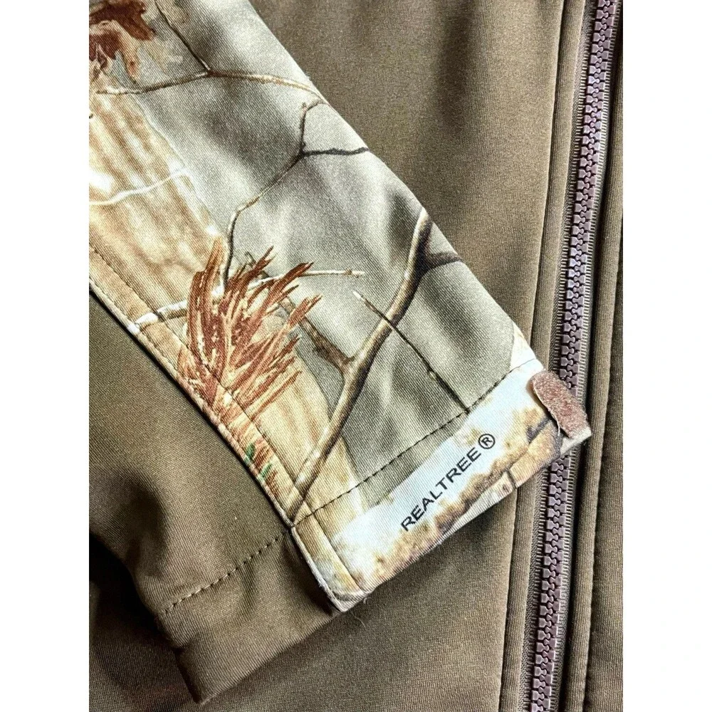 Tag Safari Outdoor Realtree Men's Full Zip Woodland Camo Hunting Jacket Size L